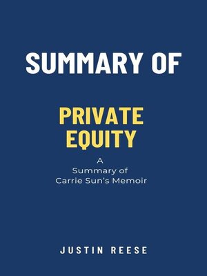 cover image of Summary of Private Equity